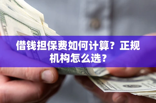 武汉借钱担保费如何计算？正规机构怎么选？
