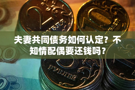 武汉夫妻共同债务如何认定？不知情配偶要还钱吗？