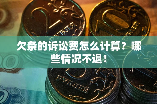武汉欠条的诉讼费怎么计算？哪些情况不退！