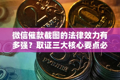 武汉微信催款截图的法律效力有多强？取证三大核心要点必须知道！