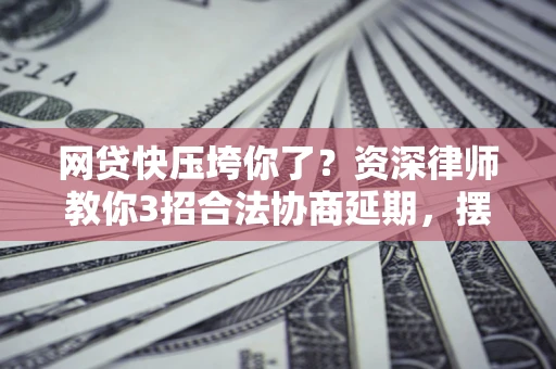 武汉网贷快压垮你了？资深律师教你3招合法协商延期，摆脱暴力催收！