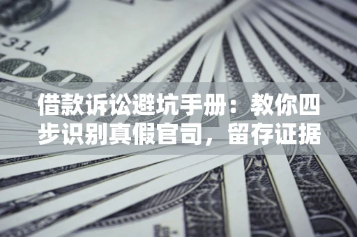 武汉借款诉讼避坑手册：教你四步识别真假官司，留存证据不踩雷