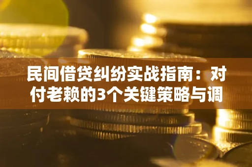 武汉民间借贷纠纷实战指南：对付老赖的3个关键策略与调解盲区解析