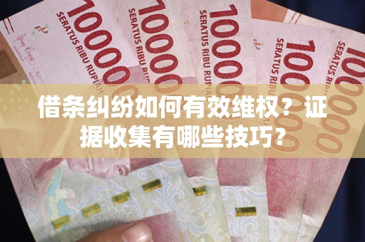 武汉借条纠纷如何有效维权？证据收集有哪些技巧？