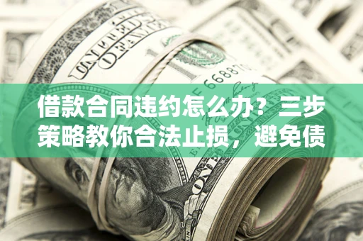 武汉借款合同违约怎么办？三步策略教你合法止损，避免债务危机升级