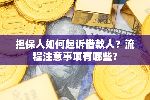 武汉担保人如何起诉借款人？流程注意事项有哪些？